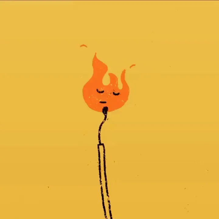 Hand-drawn animation loop