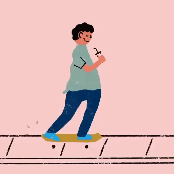 Hand-drawn animation loop
