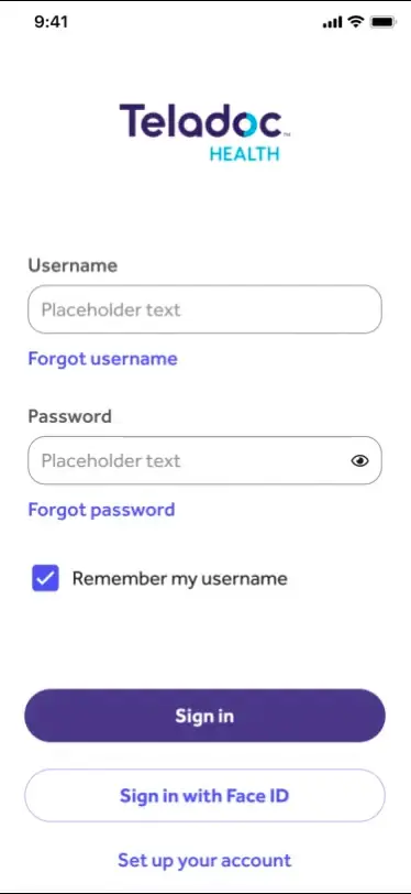 Teladoc app launch animation exploration